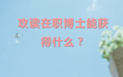 攻读在职博士能获得什么？